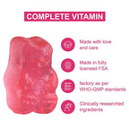 Purna Big Pack- Strawberry Flavoured Complete Multivitamin Gummies (60 Gummies)