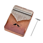 Kalimba Thumb Piano 21 Keys Musical Instrument - Brown