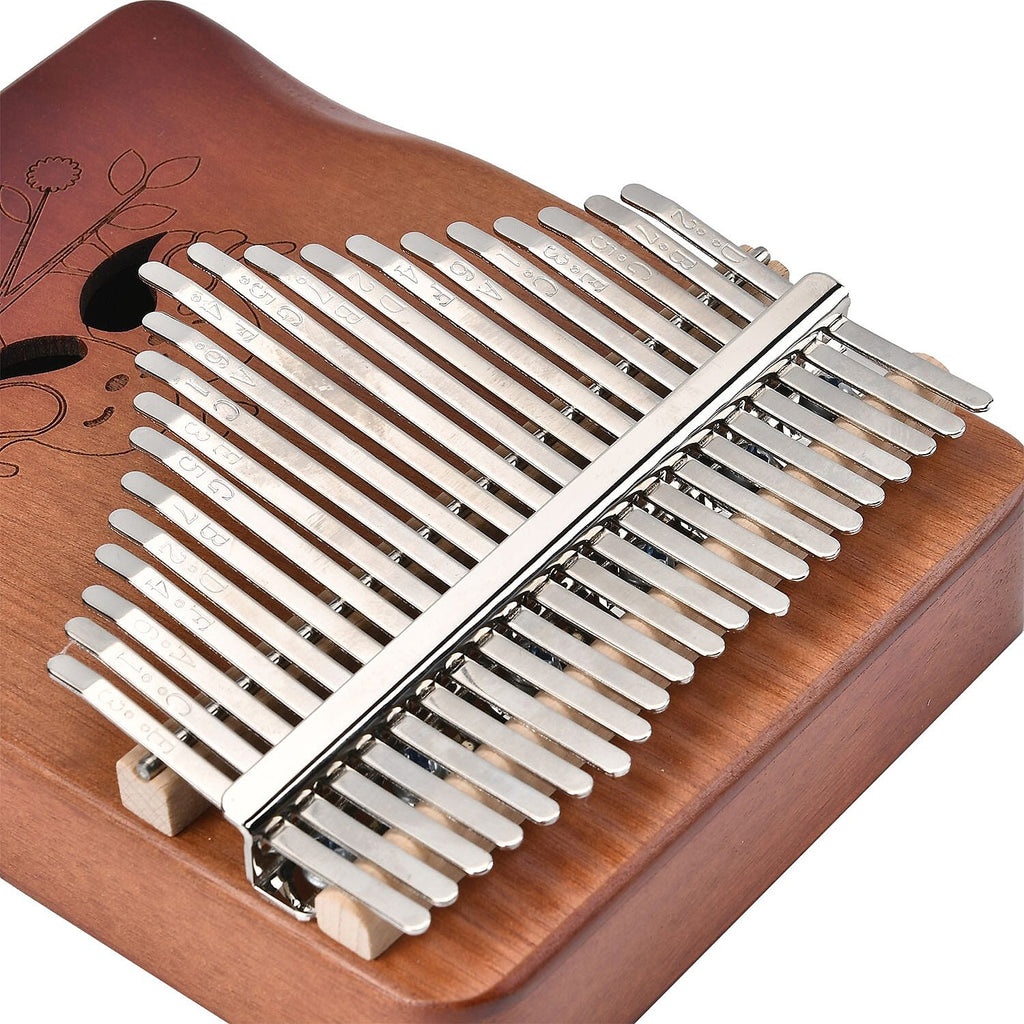 Kalimba Thumb Piano 21 Keys Musical Instrument - Brown