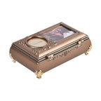 Oblong Shape Music Box with a Ballerina - Brown