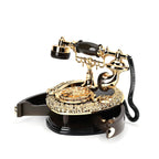 Telephone Music Box (Size 20x16x18 cm) - Brown & Brown