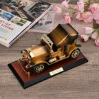 Classic Car with Seat Music Box with Jewellery Box (Size 24x14x12cm) - Brown