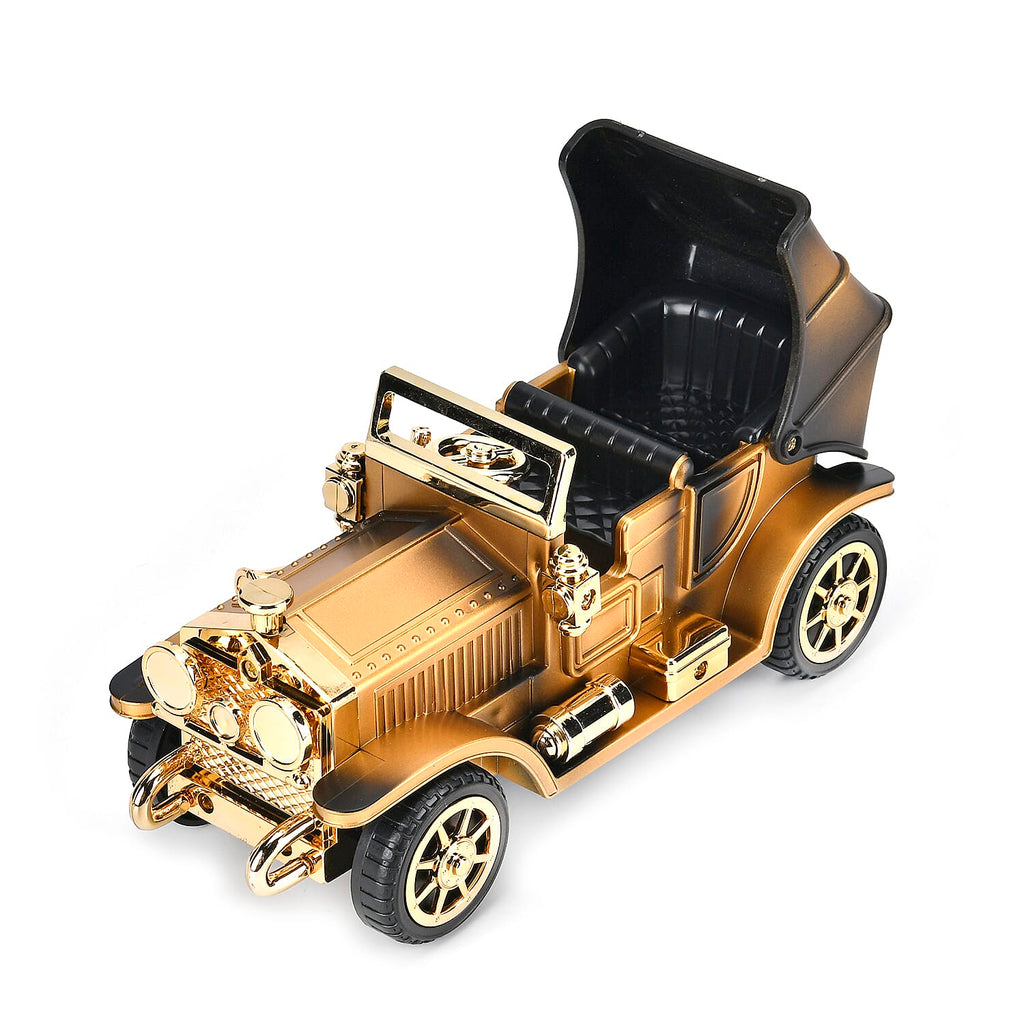 Classic Car with Seat Music Box with Jewellery Box (Size 24x14x12cm) - Brown