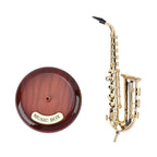 Saxophone Shaped Mechanical Music Box (Size 20x13x9 cm)