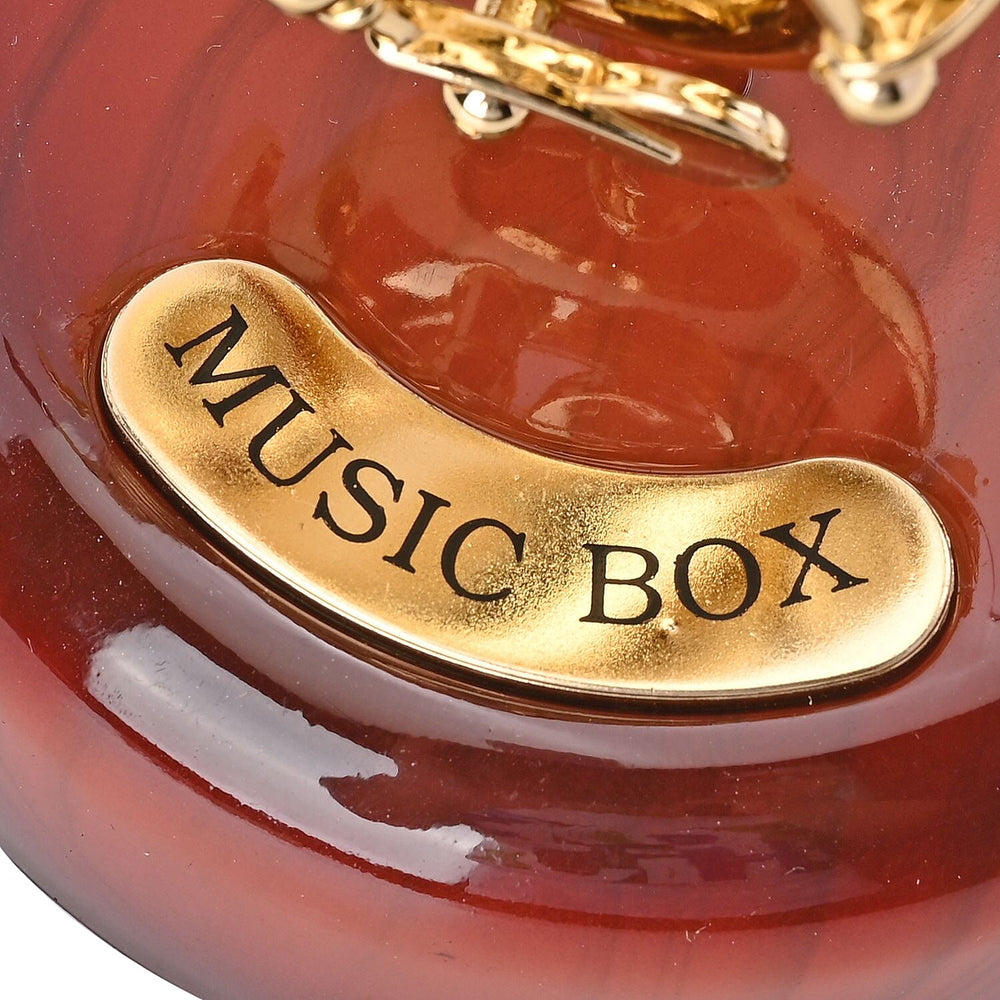 French Horn Shaped Mechanical Music Box (Size 14x13x9 cm)