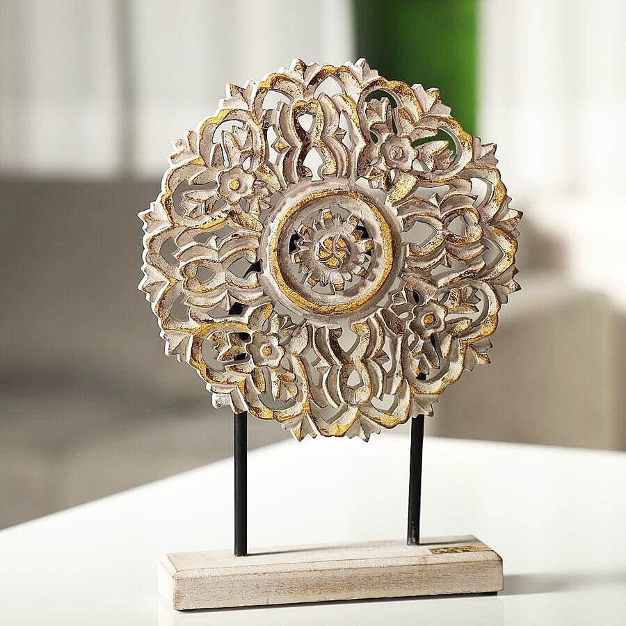NAKKASHI - Hand Carved Decorative Sculpture - Antique