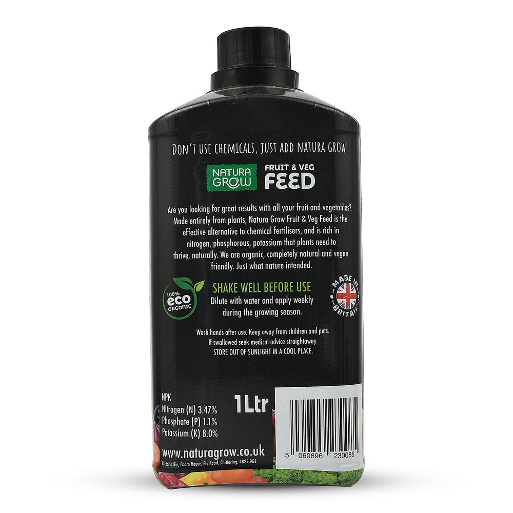 NATURA GROW 1L Chemical Free Fruit - Veg Feed