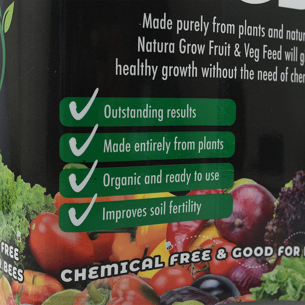 NATURA GROW 1L Chemical Free Fruit - Veg Feed