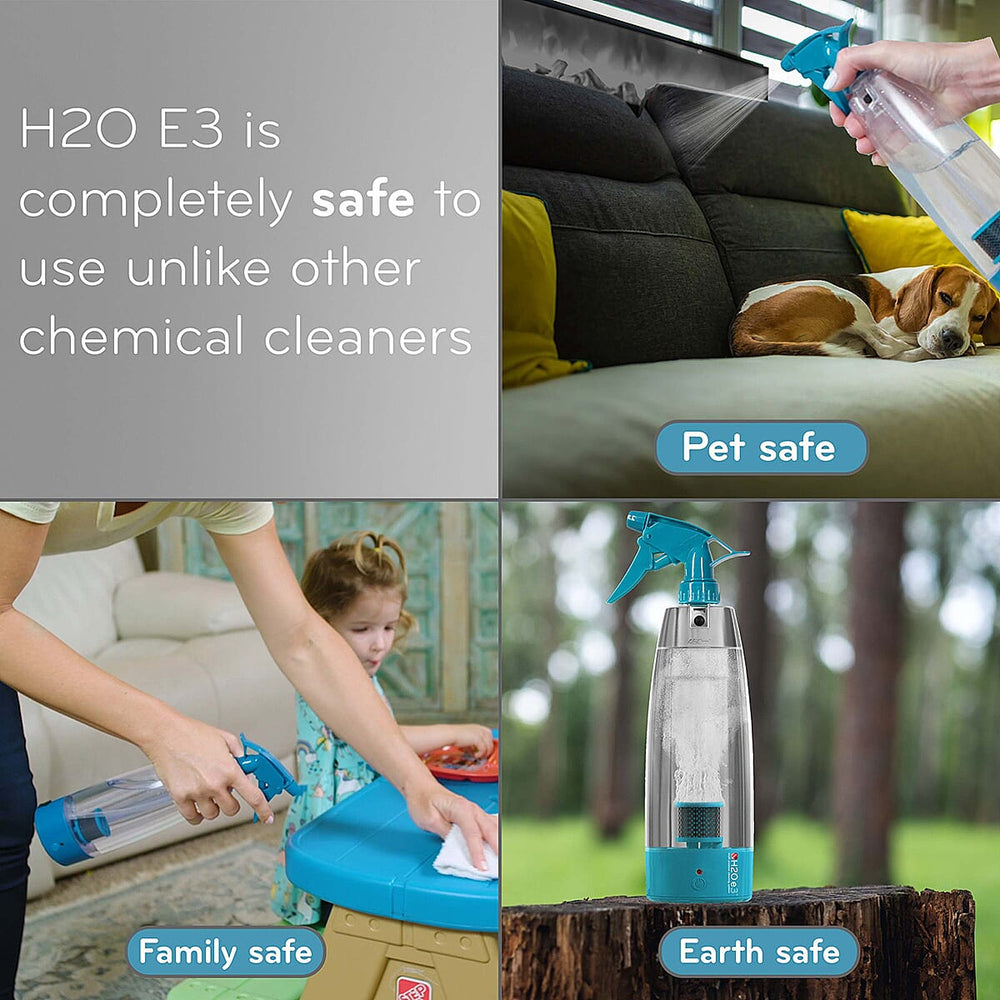 Exclusive 14 Piece H20 E3 Multi-Purpose Cleaning Kit with Surface Cleaner, Mop, Replacement Cloths PLUS Microfibre Cloths