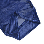 NEW - Set Of 3 Sherpa Comforter (Size Double) & 2 Pillow Cases (Size 75x50cm) Navy