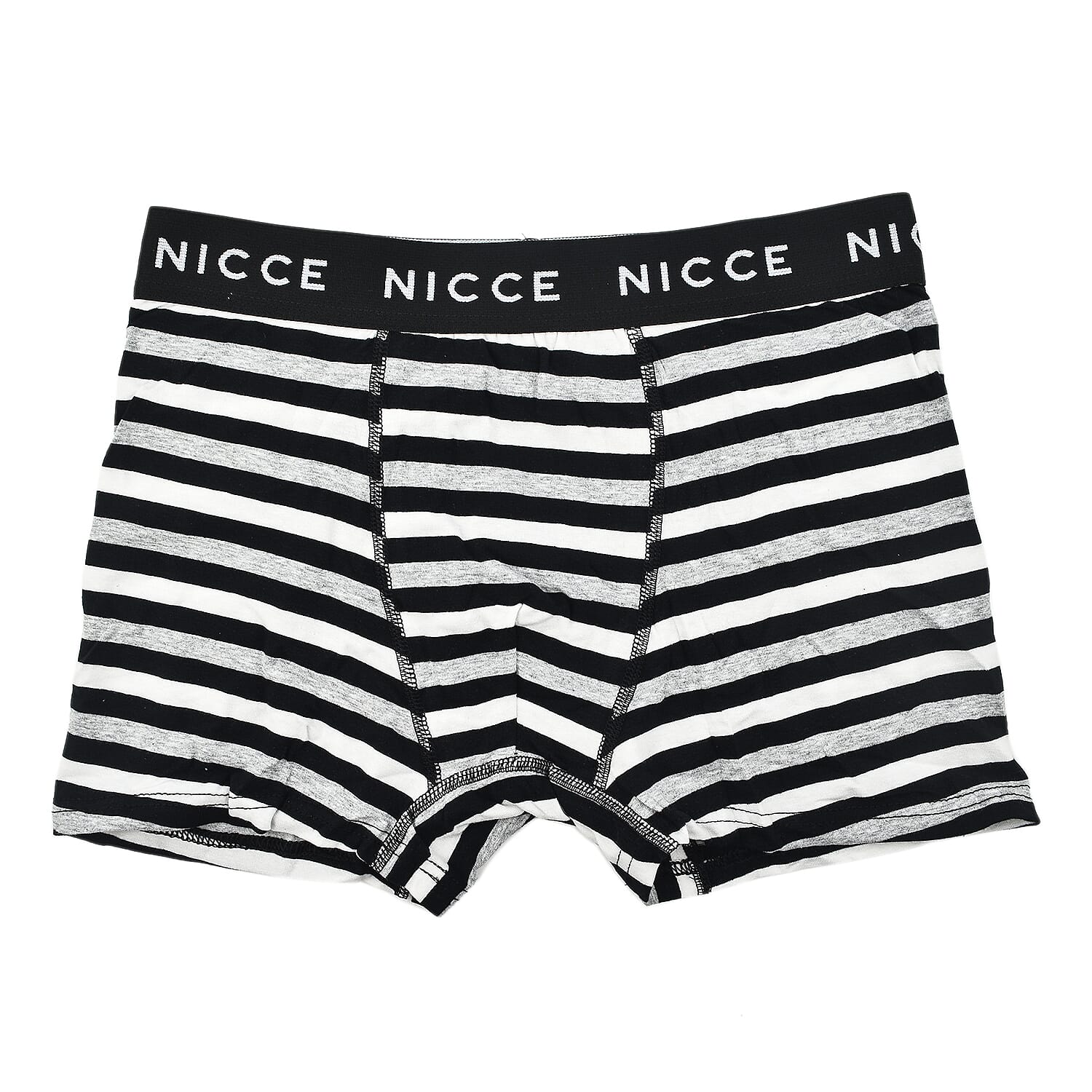 NICCE 95% Cotton, 5% Elastane Set of 7 Boxers - Size XL (36-38 Inches) - Mono
