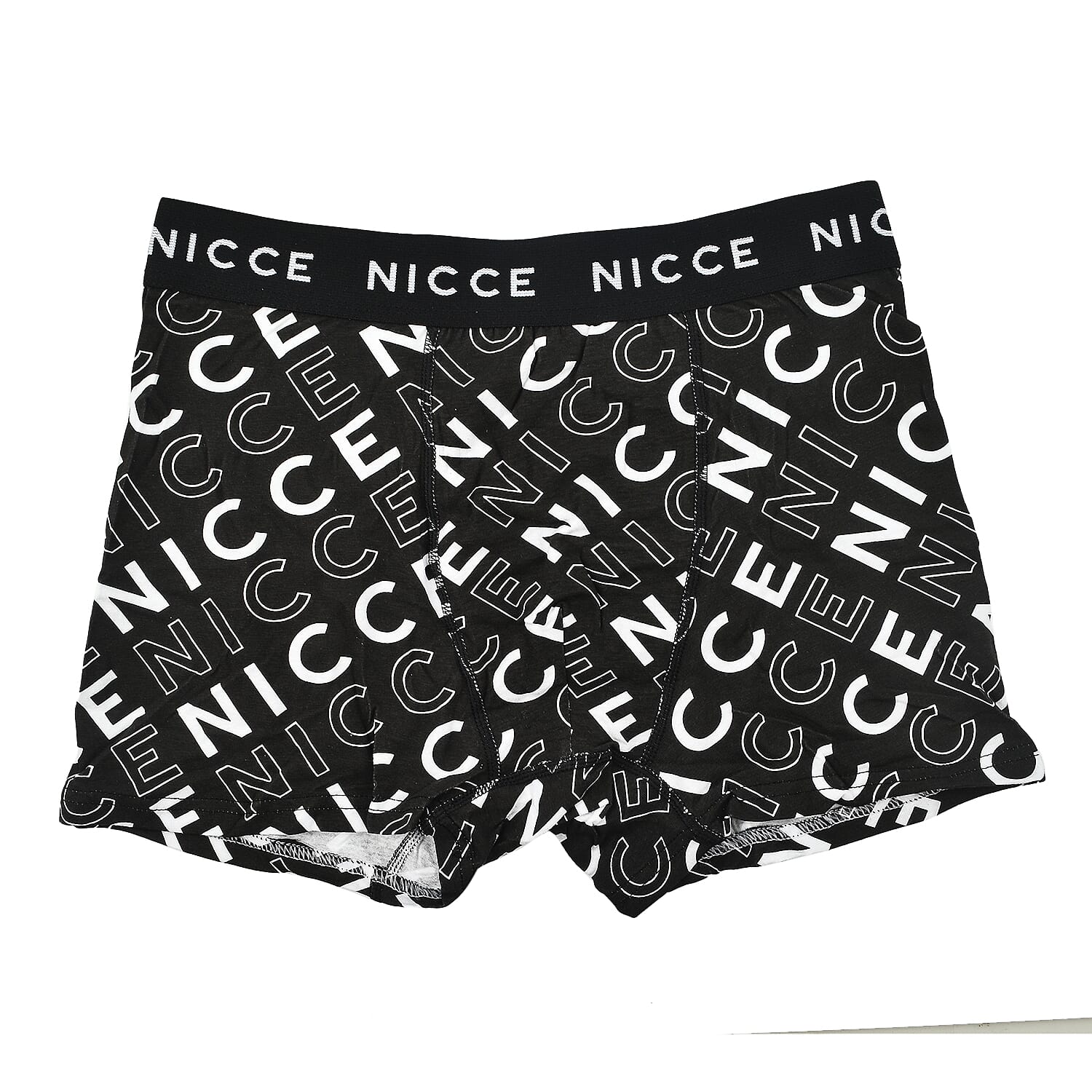 NICCE 95% Cotton, 5% Elastane Set of 7 Boxers - Size XL (36-38 Inches) - Mono