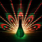 NOMA Percy Peacock Wall Spray Light - Multi Hues - 60 days from One Set of Batteries