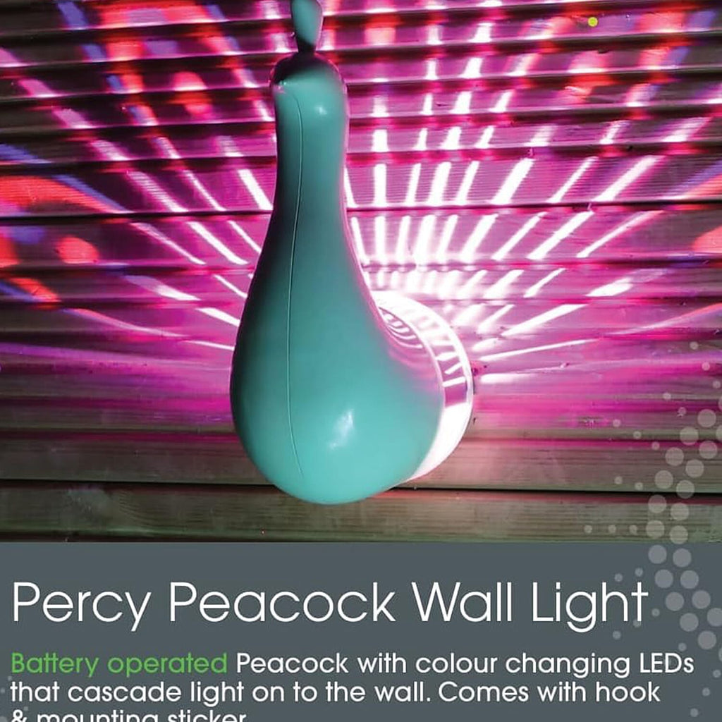 NOMA Percy Peacock Wall Spray Light - Multi Hues - 60 days from One Set of Batteries