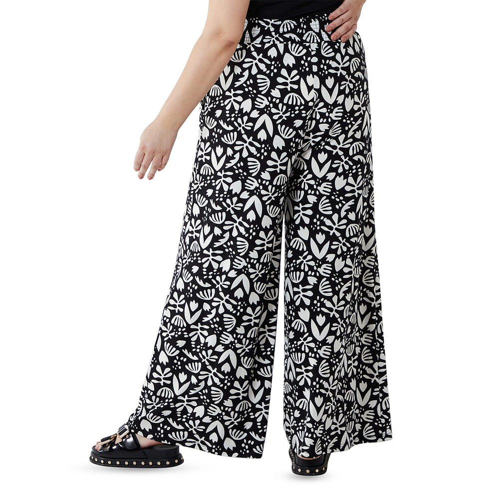 NOVA OF LONDON Curve Wide Leg Palazzo Trouser (Size 18-22) - Black