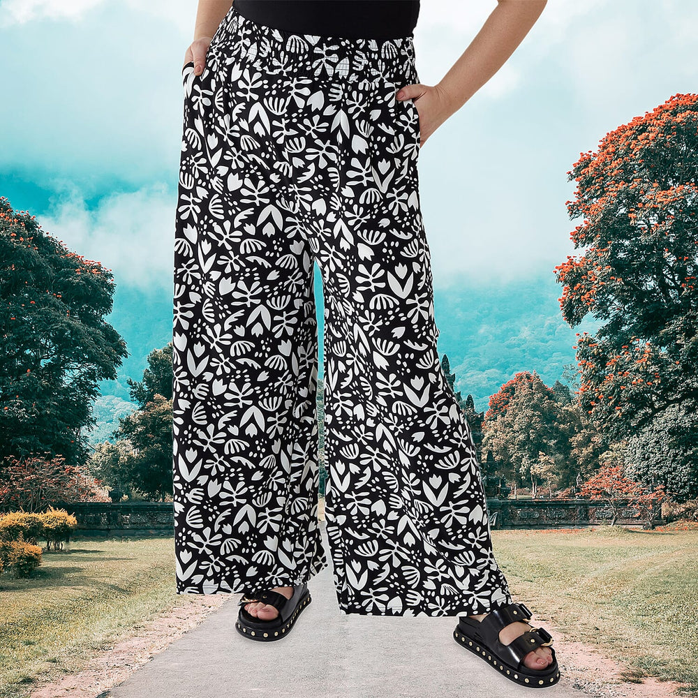 NOVA OF LONDON Curve Wide Leg Palazzo Trouser (Size 18-22) - Black