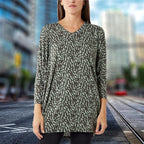 NOVA OF LONDON Mariana Dash Batwing Top (One Size) - Khaki