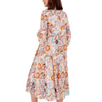 Nova of London - Viscose Paisley Print Midi Dress (Size 8-20) - Beige