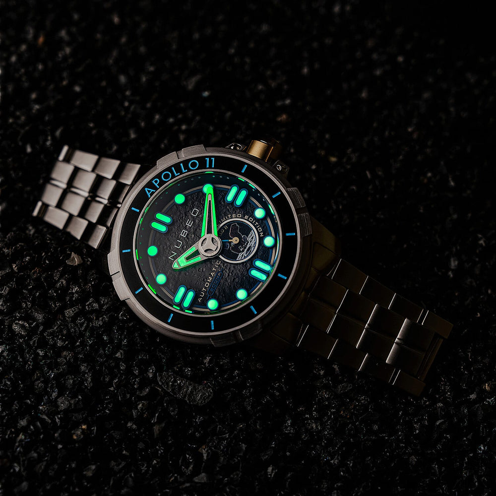 NUBEO Digital Mens Watch in Stainless Steel - Steel