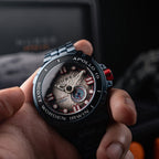 NUBEO Digital Mens Watch in Stainless Steel - Steel