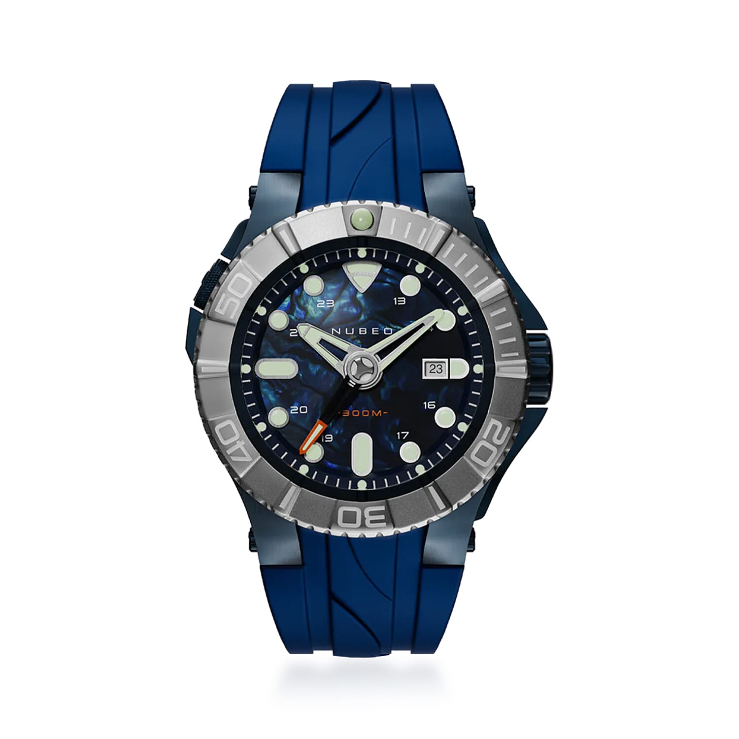 NUBEO Japanese Mens Watch in Stainless Steel