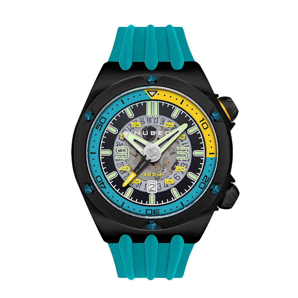 NUBEO Japanese Mens Watch in Stainless Steel