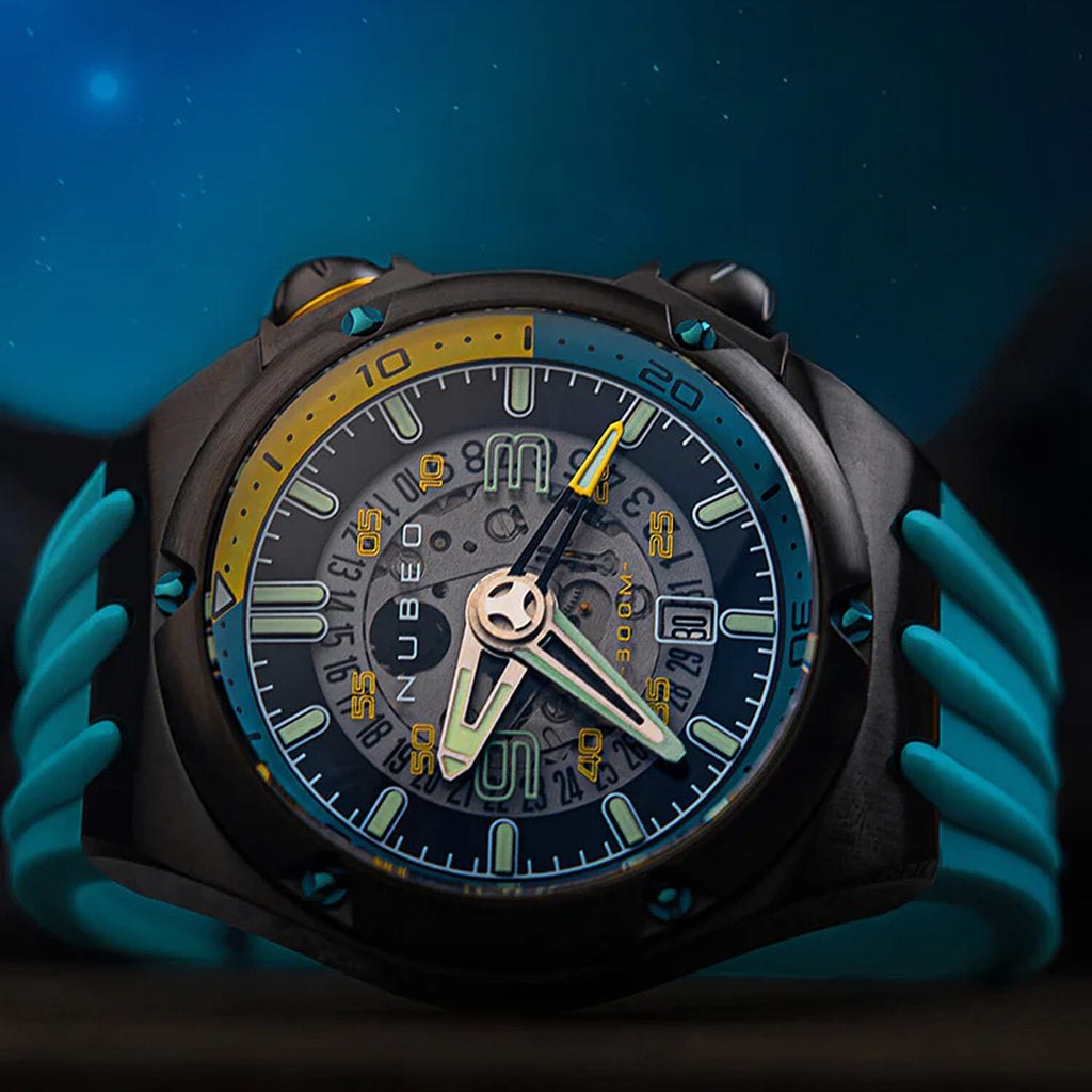 NUBEO Japanese Mens Watch in Stainless Steel