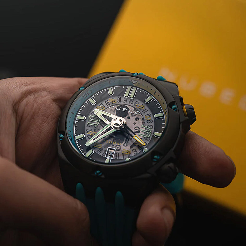 NUBEO Japanese Mens Watch in Stainless Steel