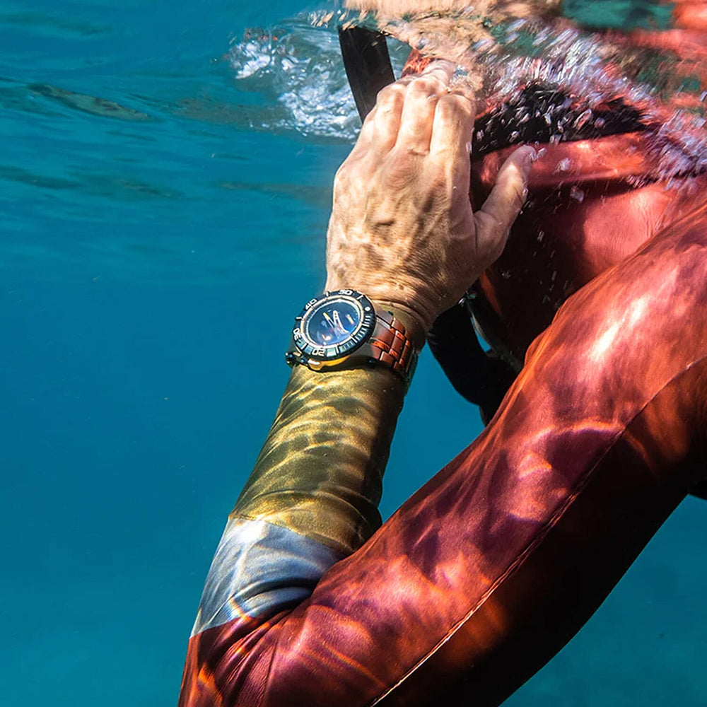 NUBEO Manta Midsize Automatic Limited Edition Japanese Movement 3 Hands With Date & Sapphire Lens Green Dial 30 ATM Water Resistant Watch With Stainlesss Steel Rose Gold Chain Strap