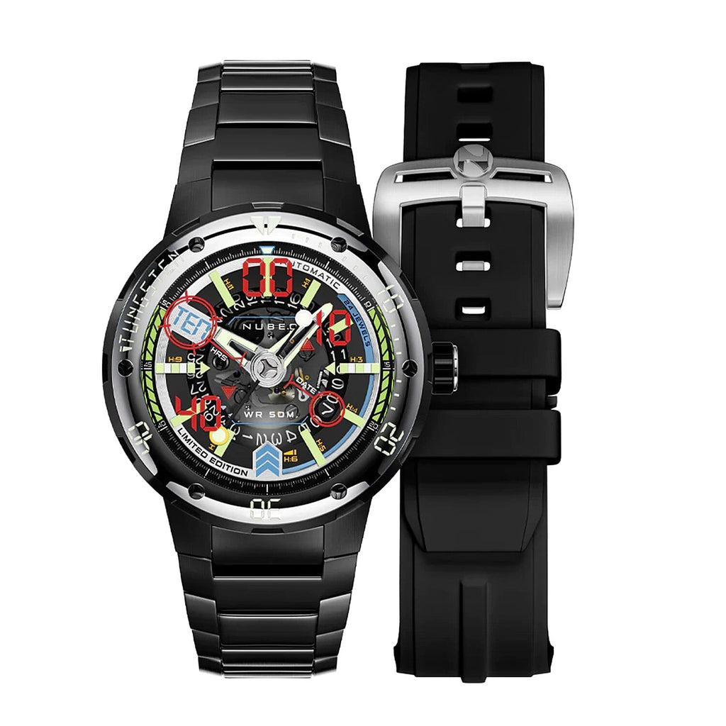 NUBEO Automatic Mens Watch in Stainless Steel