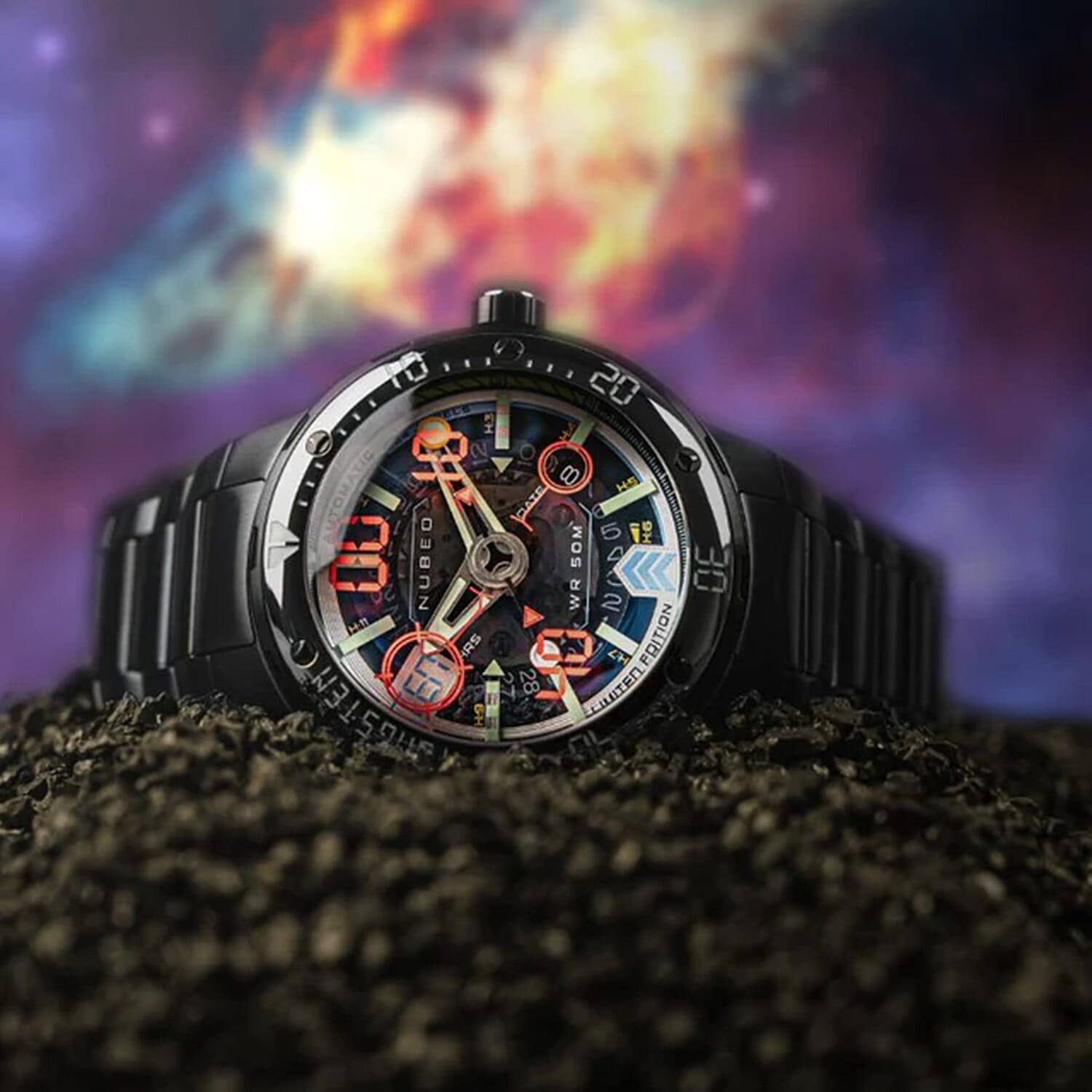 NUBEO Automatic Mens Watch in Stainless Steel