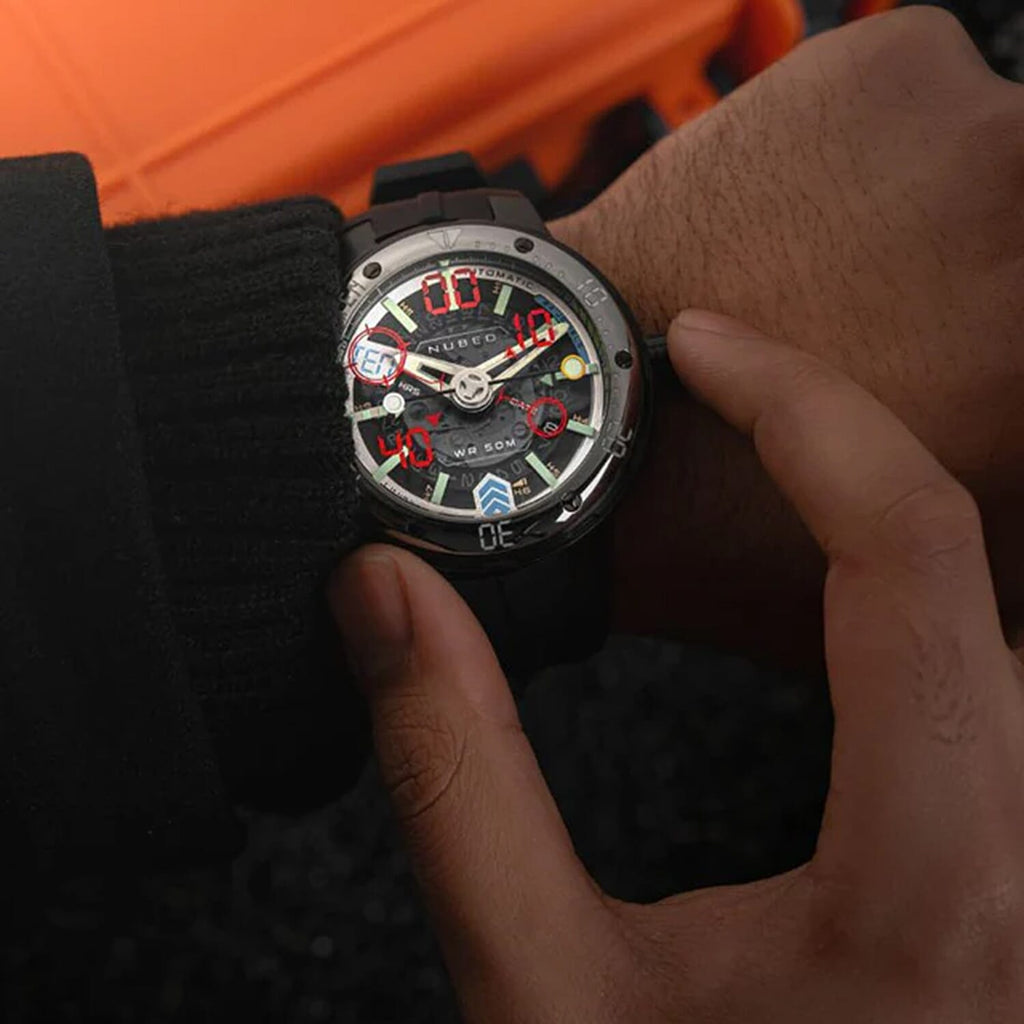 NUBEO Automatic Mens Watch in Stainless Steel