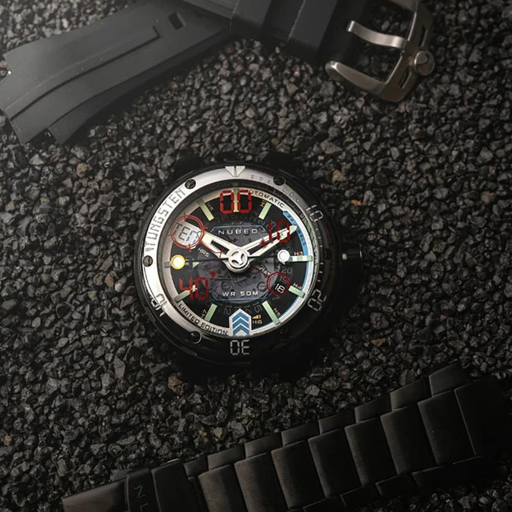 NUBEO Automatic Mens Watch in Stainless Steel