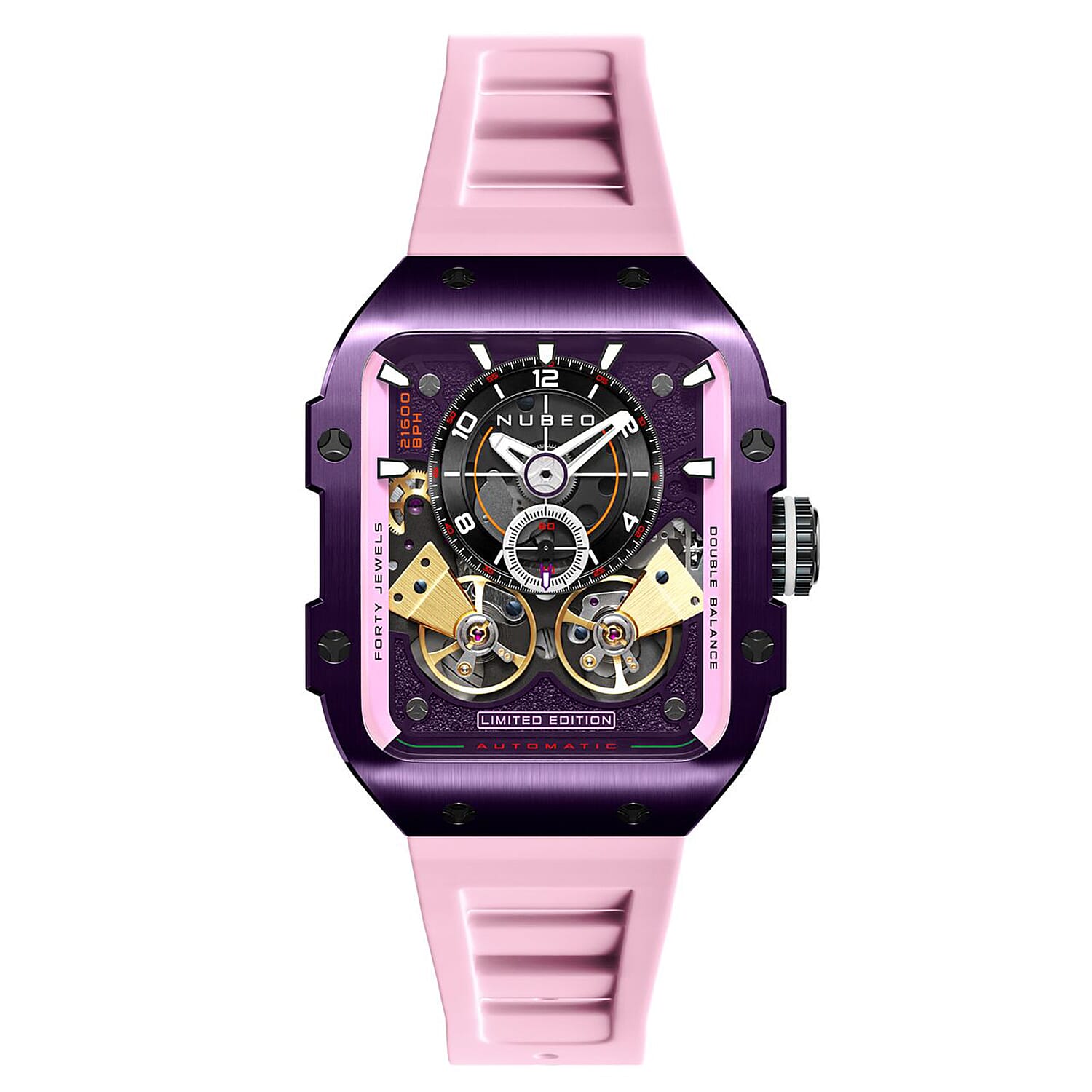 NUBEO Maven Automatic Limited Edition Rich Purple Dial Mens Watch