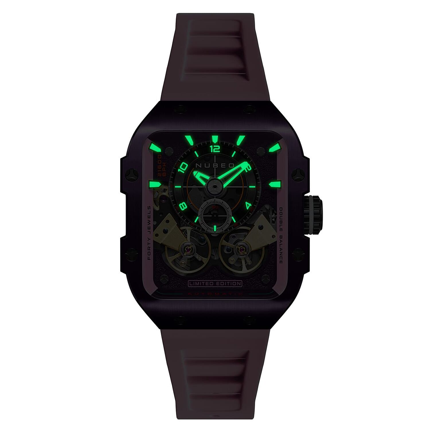 NUBEO Maven Automatic Limited Edition Rich Purple Dial Mens Watch