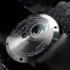 NUBEO Opportunity Automatic Limited Edition Genuine Martian Meteorite Japanese Automatic Movement With 3 Hands Black Dial 30 ATM Water Resistant Watch With Stainlesss Steel Black Chain Strap