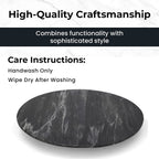 Nakkashi Coaster (Size 38x38x38 cm) - Black & Black