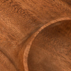 Handmade Wood 2 Compartment Tray (Size 25x25x4Cm)