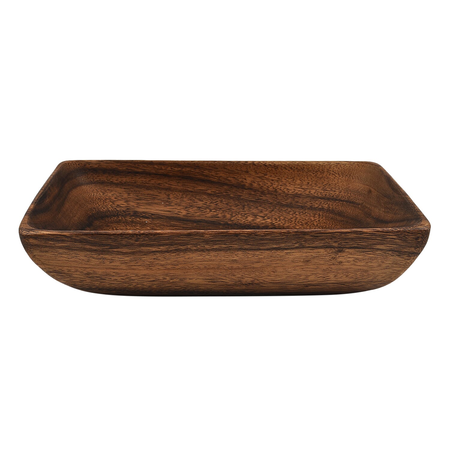 Nakkashi - Handmade Wood Rectangular Bowl (Size 30x19x8Cm)