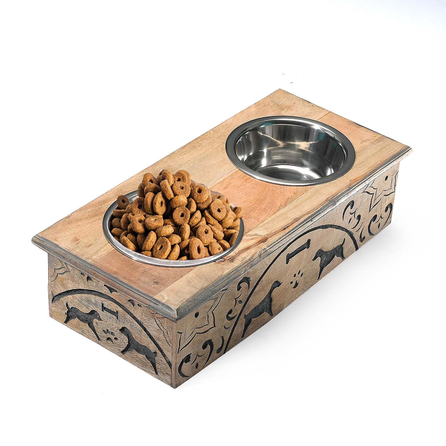 Nakkashi Pet Food and Supplies (Size 47x22x12 cm) - Brown & Natural