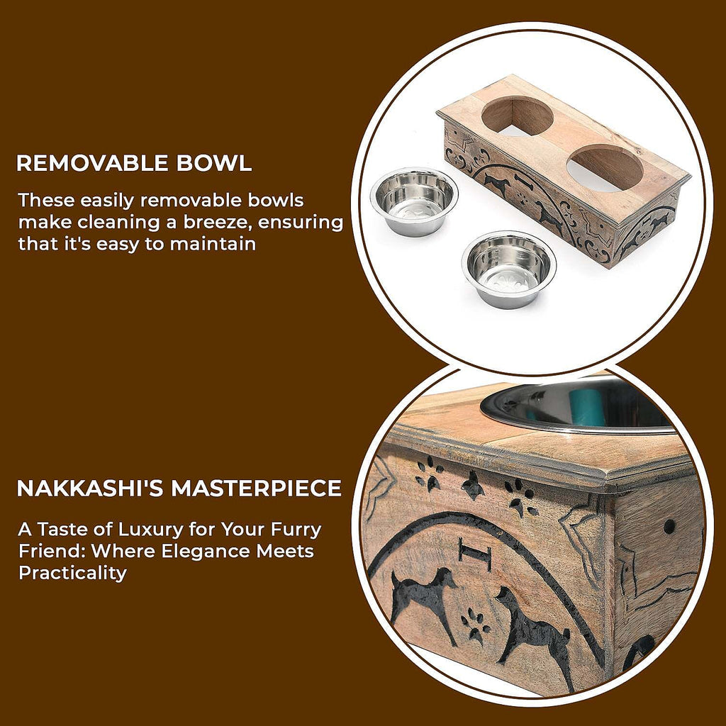 Nakkashi Pet Food and Supplies (Size 47x22x12 cm) - Brown & Natural