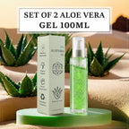 "Natural Set of 2 'Marigold & Lotus' Aloe Vera Moisturising gel Vol- 100 ml each"
