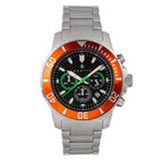 Nautis Quartz Mens Watch in Stainless Steel - Orange