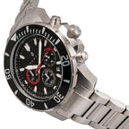Nautis Quartz Mens Watch in Stainless Steel - Black