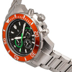Nautis Quartz Mens Watch in Stainless Steel - Orange