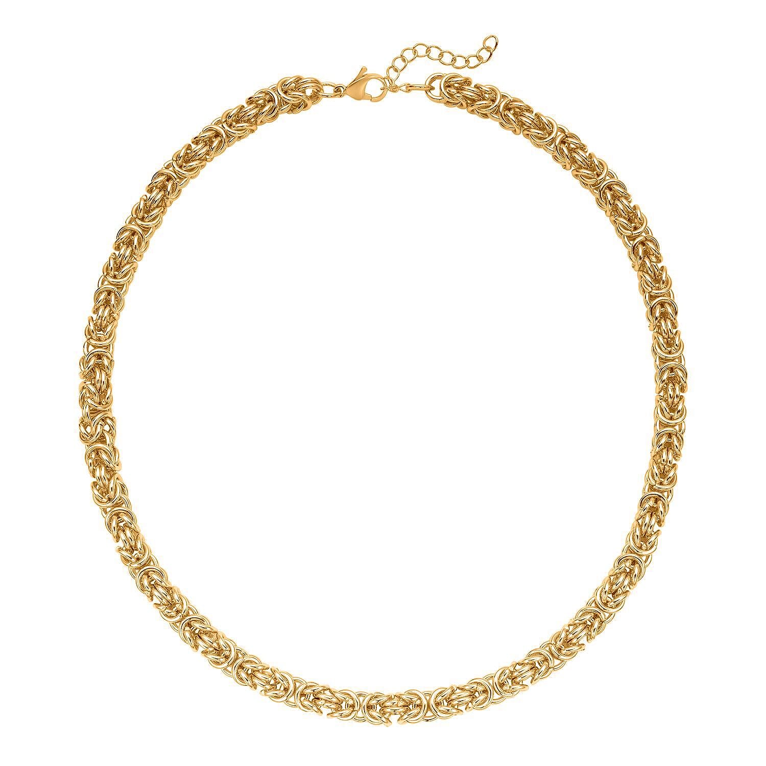 Biggest Deal of 2025 - Byzantine Necklace (Size - 20 - 2 Ext) with Lobster Clasp