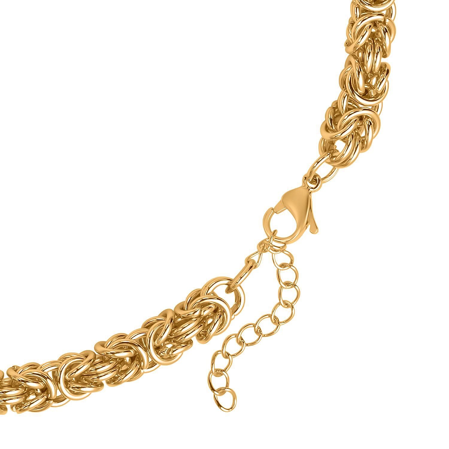 Biggest Deal of 2025 - Byzantine Necklace (Size - 20 - 2 Ext) with Lobster Clasp
