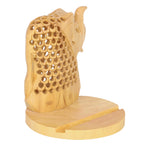 New Arrival- Hand Carved Wooden Mobile Phone Holder- Elephant
