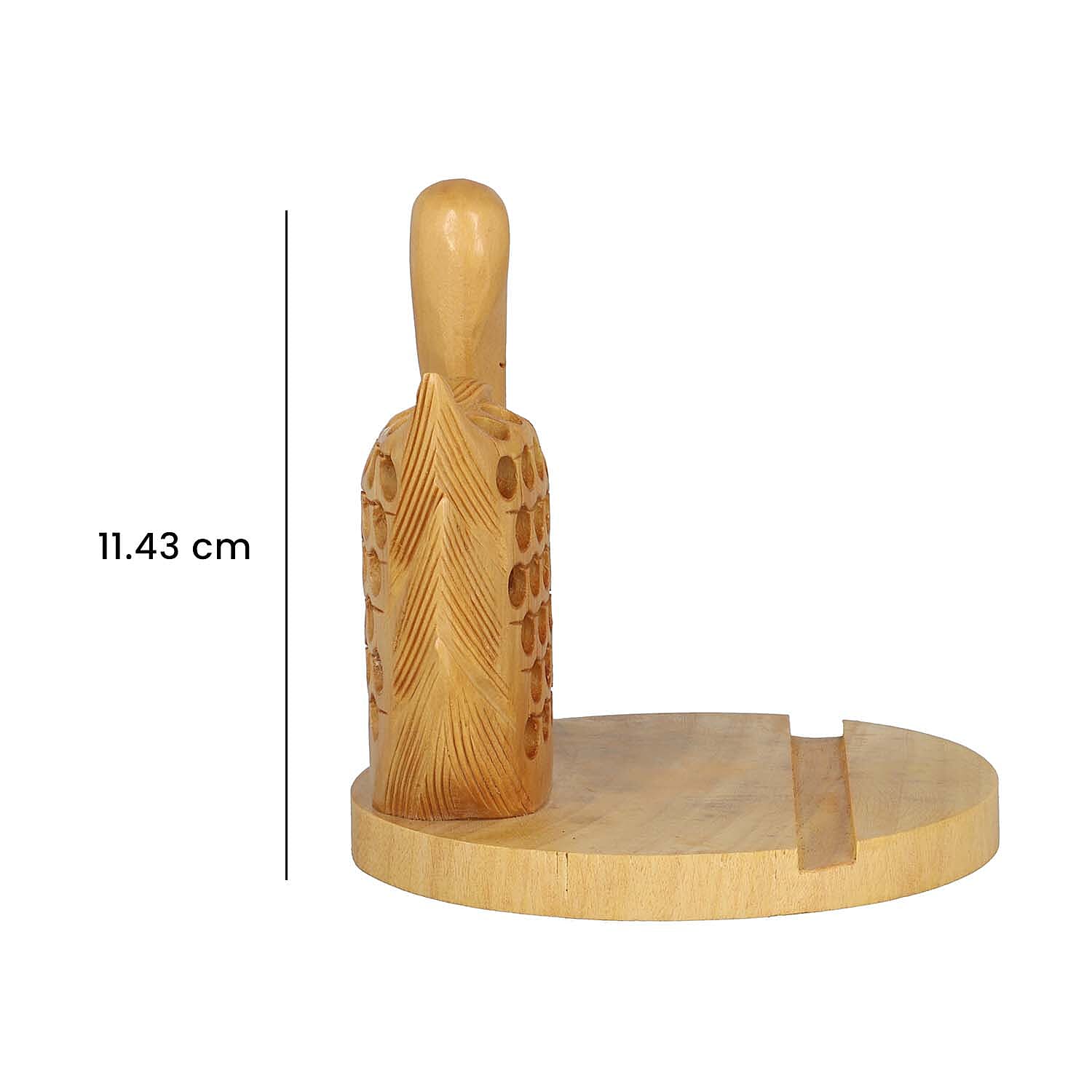 New Arrival- Hand Carved Wooden Mobile Phone Holder - Swan