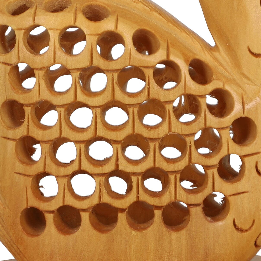 New Arrival- Hand Carved Wooden Mobile Phone Holder - Swan